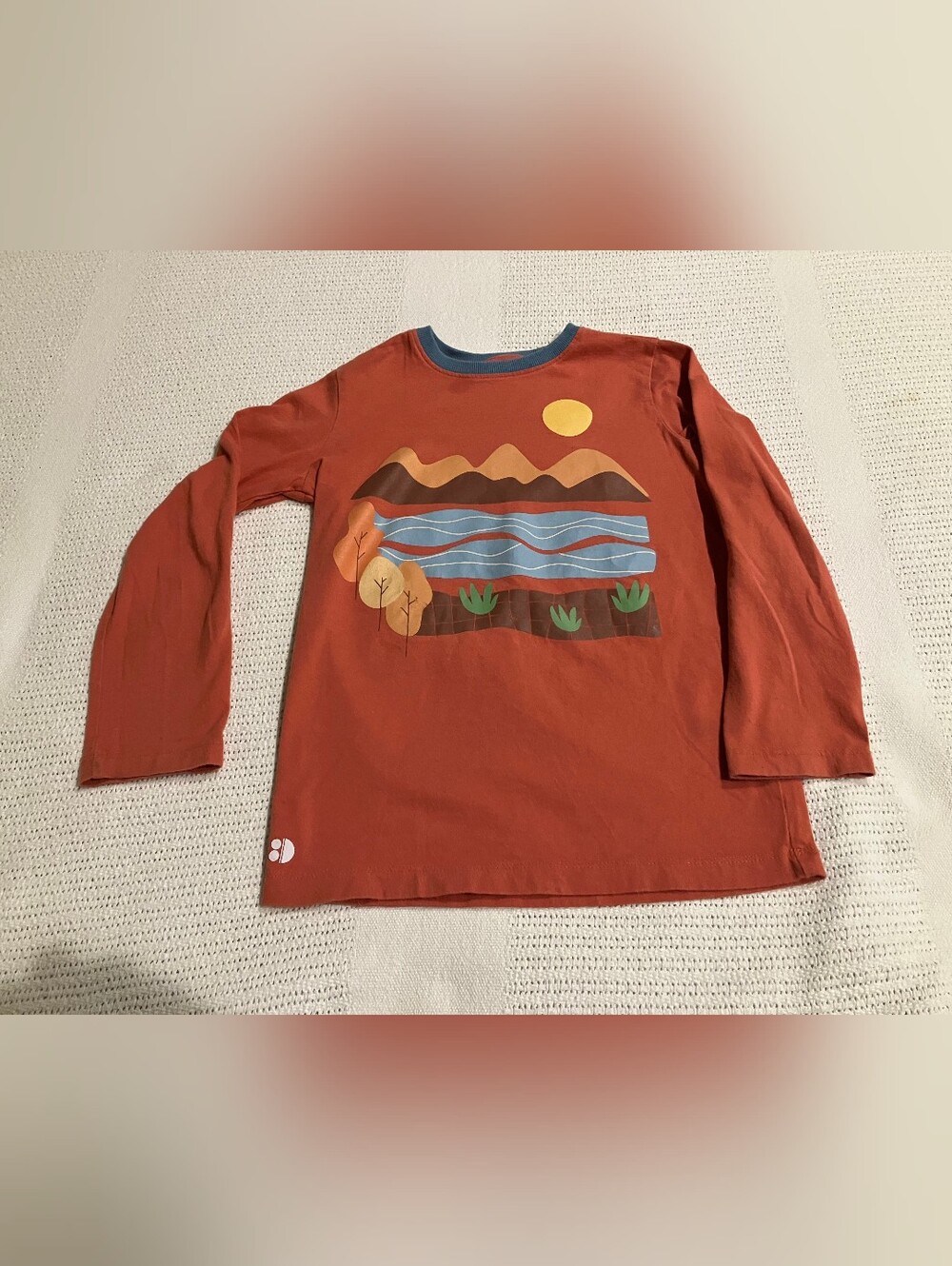 $2 If Bundled. Kids Graphic Long-Sleeve Tee - Rust